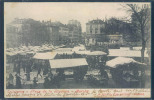 Lausanne, Place De La Riponne Et Le Marché, Animée, - Markten