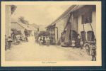 Rue à Ballaigues, Animée, Boeufs Avec Char à Foin, Enfants, - Ballaigues