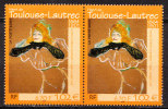Série Artistique. Centenaire De La Mort Du Peintre Henri De Toulouse-Lautrec (1864-1901) - 1 Paire - N** - Nuevos