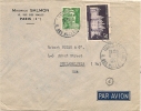 FRANCE - 1953 VF COVER To PHILADELPHIA - Type Marianne De Gandon Yvert # 884 +Chateau De Chambord # 924 - 1945-54 Marianne Of Gandon