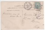 Cachet : Gare De Langres Hte Marne + Timbre Avec Vignette Milésime 4 / Carte Du 1 Juil 04 , 2scans - Storia Postale