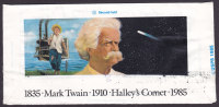 United States Airmail Postal Stationery Ganzsache Entier Aerogramme 1985 Mark Twain Halley´s Comet (2 Scans) - 3c. 1961-... Brieven