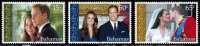 BAHAMAS // Mariage Royal Prince William   // 3v NEUFS *** (MNH Set) - Bahamas (1973-...)