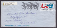 United States Airmail Postal Stationery Ganzsache Entier Aerogramme NEW YORK 1972 To Sweden - 3c. 1961-... Covers