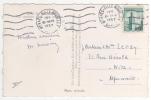 Timbre à 12f Oblitéré  Meknès Ville Nouvelle Du 10 Mars 1957  / Carte Postale Pour La France  , 2 Scans - Lettres & Documents