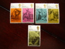 GB 1970  LITERARY ANNIVERSARIES  Issue  MNH Full Set FIVE VALUES To 1/6d. - Unused Stamps