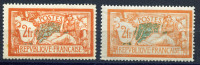 Frankreich Mi.N°139 * Type Merson 2 Franc  1920, Maury N° 145 In 2 Farben Hellorange Mit Dunkelblauem Hintergrund - 1900-27 Merson