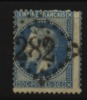 France, N° 29B Oblitération GC GROS CHIFFRES  N° 282  //  BAGNERES DE LUCHON - 1863-1870 Napoléon III Lauré