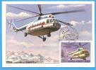 Helicopter. Carte Maximum, Maxicard, Maxi Card, Maximumcard - Helikopters