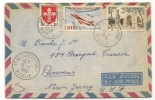FRANCE - 1959 AIR MAIL COVER From St. NICOLAS En FORET To PARAMUS- USA - Yvert # A30 +1186+1130 - 1927-1959 Briefe & Dokumente