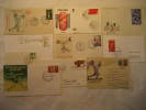 WEIGHTLIFTING Halterophilie Gewichtheben Halterofilia Powerlifting Pesa 10 Postal History Different Items Collection Lot - Colecciones (en álbumes)