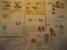 BIATHLON Shot Ski Tiro Esqui 10 Postal History Different Items Collection - Collezioni (in Album)