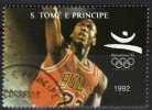 Basketball Olympiade Barcelona 1992 St.Thomas/Prinzen-Insel 1323 Aus Block 277 O 6€ Sport Bloc Olympic Sheet Of Sao Tome - Ete 1992: Barcelone