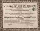 STE FCE DE CHEMINS DE FER EN TOSCANE (SIENNE - BUONCONVENTO - MONTANTICO) - Chemin De Fer & Tramway