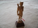 Statuette Bois Guerrier Indien Inde - Aziatische Kunst