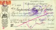 Corporation Of Rangoon - Imperial Bank Of India, BURMA 1952, With Stamp! - Bank & Versicherung