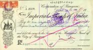 Corporation Of Rangoon - Imperial Bank Of India, BURMA 1952, With Stamp! - Banque & Assurance
