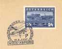 Autriche  -  1937  :   LMi  640  (o)  Obl. Militärisher-Grossflugtag  Sur Lettre - Frankeermachines (EMA)