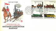 1975  Stockton And Darlington Railway  Stuart Cover Gonshall Cancel - 1971-1980 Decimal Issues