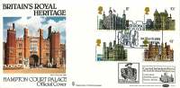 1978  Historic Buildings  Hampton Court Palace Benham Cover Special Handstamp  Carried By Hydrofoil - 1971-1980 Dezimalausgaben