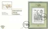 1980  London 1980 3rd Miniature Sheet  PO FDC - 1971-1980 Decimale  Uitgaven