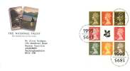 1995  The National Trust  Stamps From Booklet Pane 2 Special  Handstamp - 1991-2000 Decimal Issues