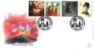 1999  Entertainers Charlie Chaplin, Dr Who, World Cup, Mercury  RM FDC  London  Special  Chaplin  Handstamp - 1991-2000 Decimal Issues