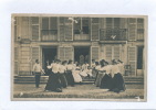 Château De GROSLAY (côté Parc) - Carte Photo Femmes Prise Pendant Un Cours D'escrime , écrite En 1908 - Groslay