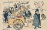 Jolie Carte Fantaisie "En Route Pour L'Élysée, L'emménagement De M.Poincaré 18 Février 1913" Signée XAVIER SAGER - Sager, Xavier