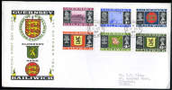 Herm 1969 FDC &frac12; P - 6p (6 Values) Definitives - Pmk Herm Is - Official Cover (typ) - Guernsey