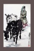 (NZ06-046  ) Painting Donkey  ,  Postal Stationery-Postsache F -Articles Postaux - Donkeys