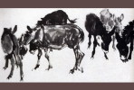 (NZ06-057  ) Painting Donkey Dos D´âne Esel Anes ,  Postal Stationery-Postsache F -Articles Postaux - Donkeys