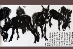 (NZ06-058  ) Painting Donkey Dos D´âne Esel Anes ,  Postal Stationery-Postsache F -Articles Postaux - Donkeys