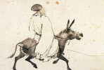 (NZ06-068  ) Painting Donkey Dos D´âne Esel Anes ,  Postal Stationery-Postsache F -Articles Postaux - Donkeys