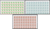 Yugoslavia 1992 2 On 0.30 D And 5 On 0.40 D Postal Service And 300 D Kalemegdan Well Definitives In Sheets Of 100 - Ongebruikt