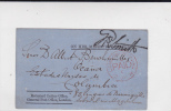 GB - 1875 - RARE CARTE LETTRE ENTIER De SERVICE De LONDRES => COLOMBIE ! - Postwaardestukken