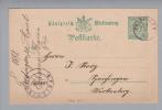 Heimat De BW Friedingen 1892-04-29 Auf GS 5Pf. Nach Spaichingen - Postal  Stationery