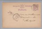 Heimat De BW Fellbach 1880-02-26 Auf GS 5Pf. Nach Stuttgart - Postal  Stationery