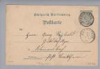 Heimat De BW Schrozberg 1901-07-14 GS 2Pf. Nach Brettheim - Entiers Postaux