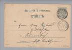 Heimat De BW Schrozberg 1901-07-14 GS 2Pf. Nach Brettheim - Postal  Stationery