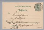 Heimat De BW Bahnpost K.Württ. 1900-08-28 L278 O-#24 - Entiers Postaux