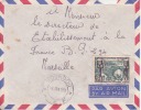 Moundou Tchad Afrique Colonie Française Lettre Par Avion Pour Marseille Marcophilie - Storia Postale