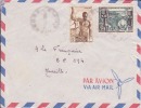 AFRIQUE EQUATORIALE FRANCAISE - COLONIE - PIROGUIER DU NIGER - PRODUCTION DE COTON AU TCHAD - LETTRE PAR AVION - Storia Postale