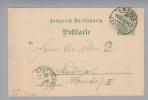 Heimat De BW Bahnpost K.Württ. 1900-09-26 L212 O-#42 O104 Nach Stuttgart - Entiers Postaux