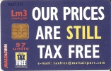 Nº199  TARJETA DE MALTA  TAX FREE - Malte