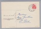 Heimat GE Céligny 1949-01-31 Bahnstationsstempel Brief Nach St.Croix - Storia Postale