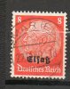 ALSACE-LORRAINE  8p Rouge Orange 1940 N°12 - Andere & Zonder Classificatie