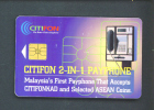 MALAYSIA  -  Chip Phonecard As Scan - Malasia