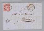 Heimat SG Rorschach 1867-05-01 2-Kreisstempel Auf Brief Nach Wattwyl Zu#38 Sitzende H. - Brieven En Documenten