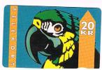 DANIMARCA (DENMARK)  -KTAS (MAGNETIC) - 1993 PARROT  CODE 1003  1.93 - 12.94    - USED °  -  RIF. 4053 - Parrots